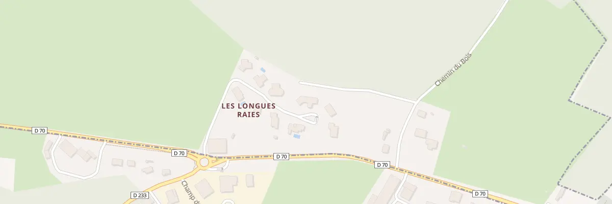 Plan du 8 Rue des Longues Raies à Champvans-les-Moulins