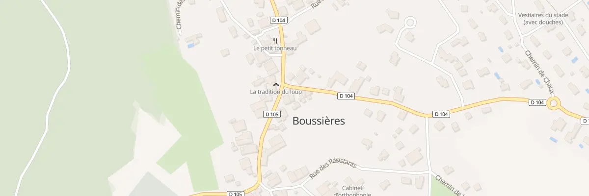 Plan du 4 Rte de Vorges à Boussières