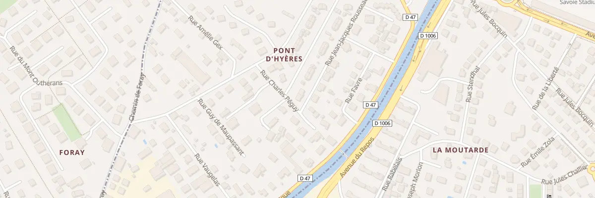 Plan du 16 Rue jean jacques rousseau à Cognin