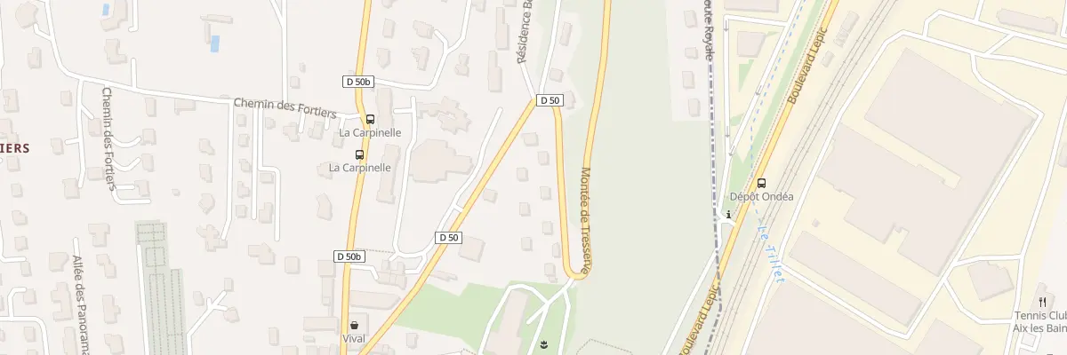 Plan du 22 Mte de Tresserve à Tresserve