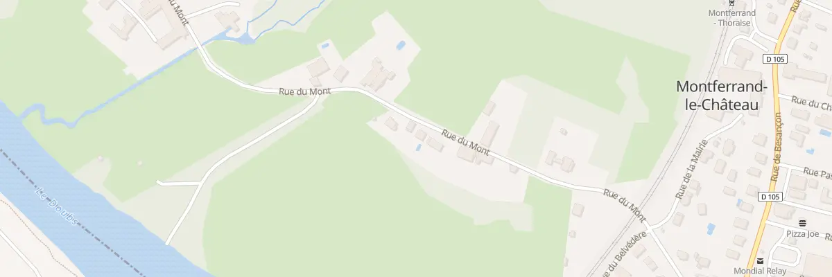 Plan du 17B Rue de Mont à Montferrand-le-Château