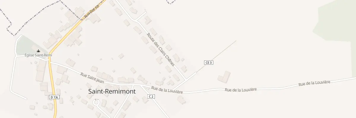 Plan du 251 Rte des Clairs Chênes à Saint-Remimont