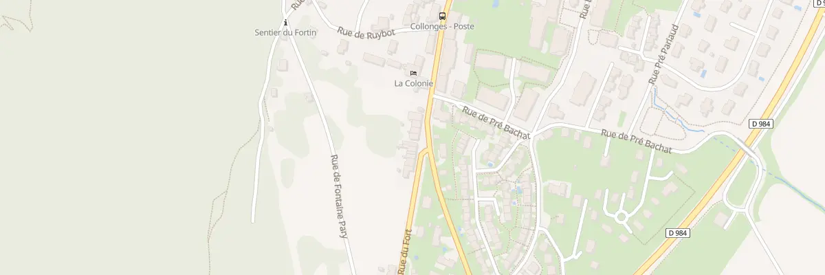 Plan du 284 Rue du Fort à Collonges