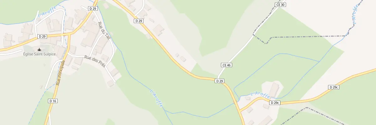 Plan du 2 Rue Principale à Aroffe