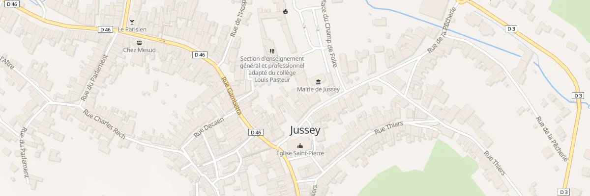 Plan du 17B Rue de l’Hôtel de Ville à Jussey