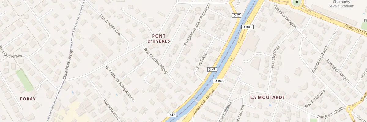 Plan du 11 Rue jean jacques rousseau à Cognin