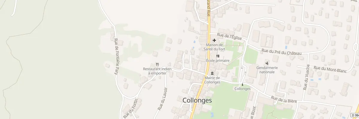 Plan du 21 All du Crêt du Miroir à Collonges