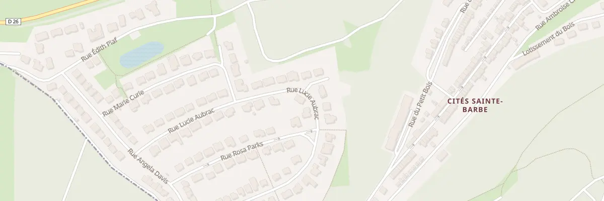 Plan du 26 Rue Lucie Aubrac à Thil