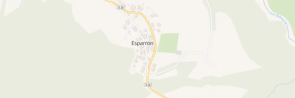 Plan du 5005 Le Village à Esparron