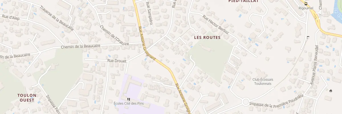 Plan du 212 Rue Groignard à Toulon