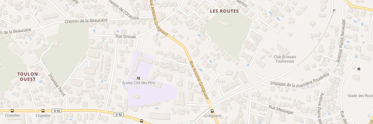 Plan du 121 Rue Groignard à Toulon