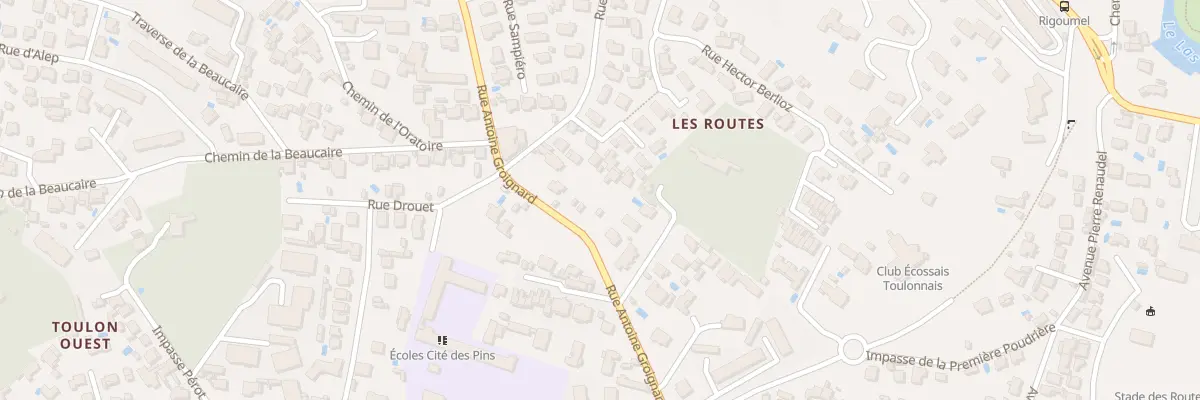 Plan du 202 Rue Groignard à Toulon