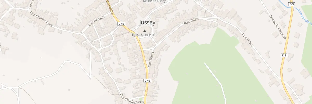 Plan du 16 Rue Thiers à Jussey
