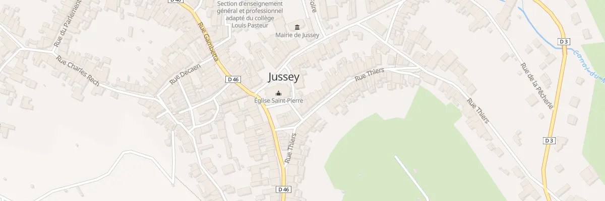 Plan du 11 Rue Thiers à Jussey