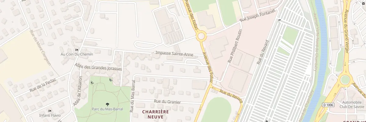 Plan du 33 Av des Follaz à Chambéry