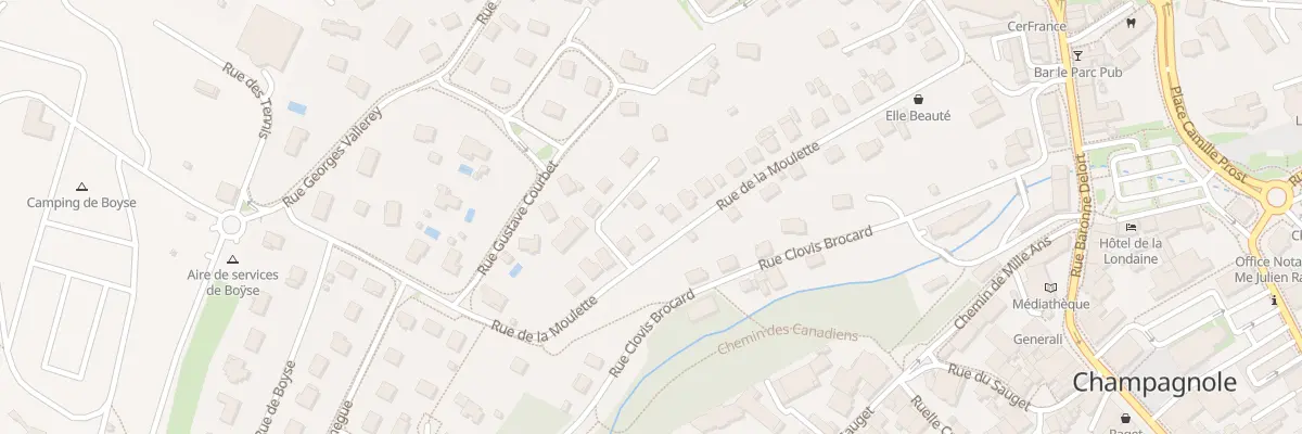 Plan du 32 Rue de la Moulette à Champagnole