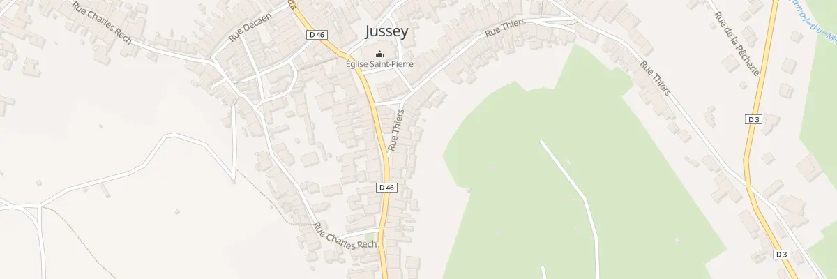 Plan du 10 Rue Thiers à Jussey