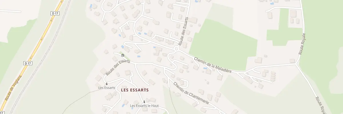 Plan du 707 Rte des Essarts à Viviers-du-Lac