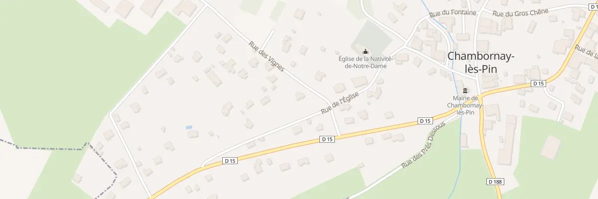 Plan du 1 Rue des Vignes à Chambornay-lès-Pin