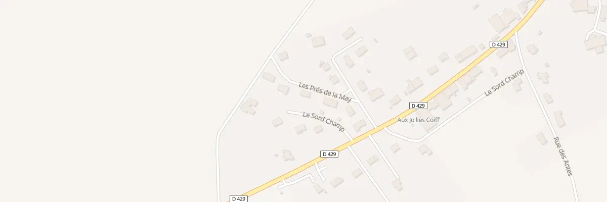 Plan du 125 Les Prés de la May à Dombrot-le-Sec