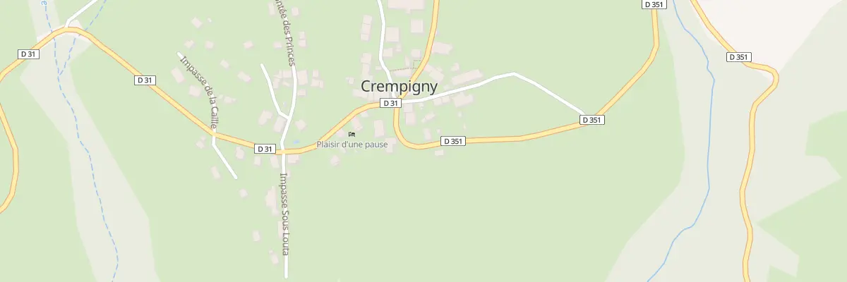 Plan du 69 Rte des Bondets à Crempigny-Bonneguête