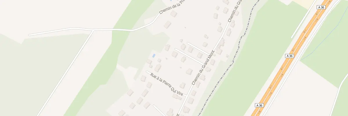 Plan du 16B Che du Grand Mont à Champagney
