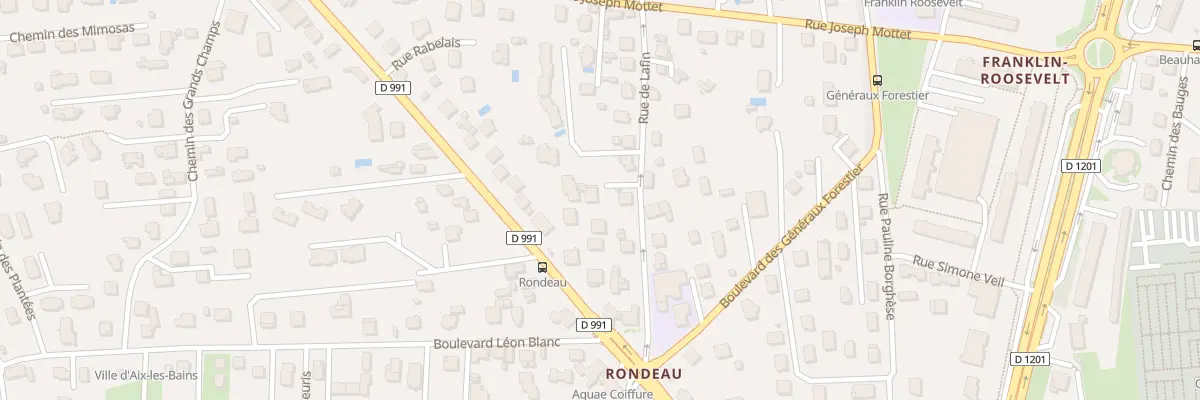 Plan du 11 Rue de Lafin à Aix-les-Bains