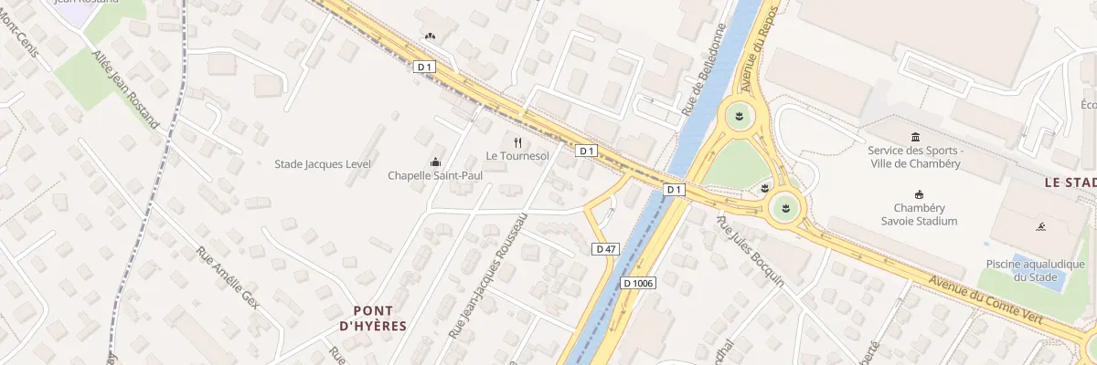 Plan du 1A Rue jean jacques rousseau à Cognin