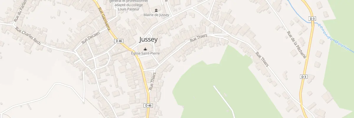 Plan du 32 Rue Thiers à Jussey
