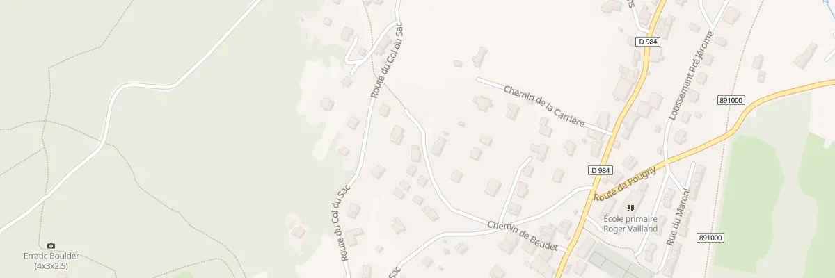 Plan du 227 Che de Beudet à Farges