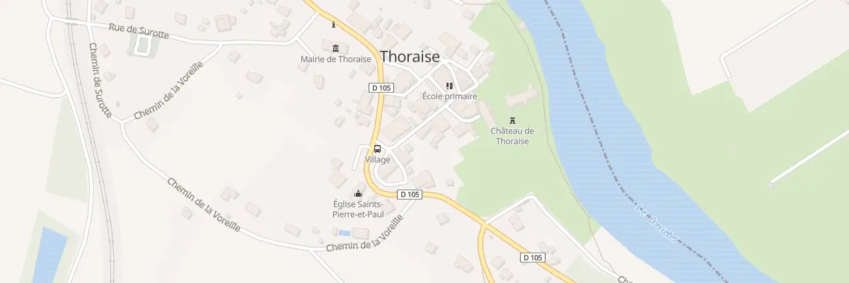 Plan du 2 Rue de l’Ecole à Thoraise
