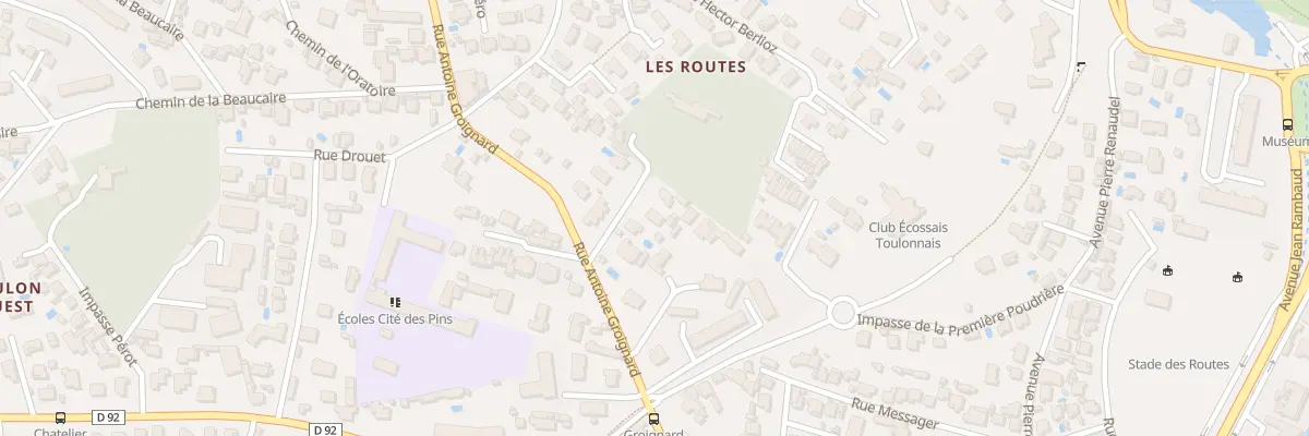 Plan du 126G Rue Groignard à Toulon