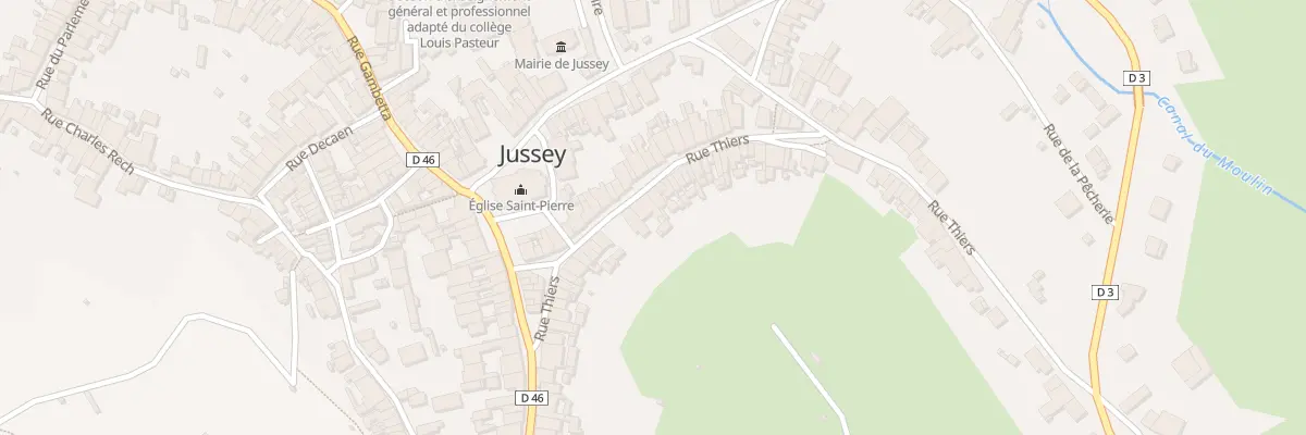 Plan du 34 Rue Thiers à Jussey
