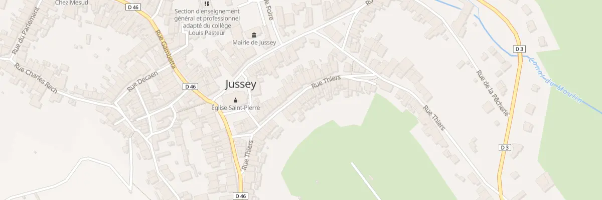 Plan du 40 Rue Thiers à Jussey