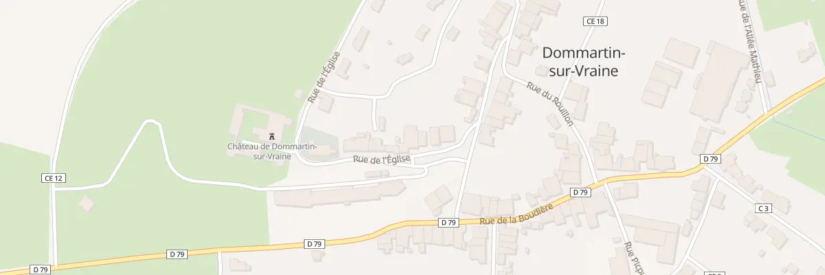 Plan du 96 Rue De L Eglise à Dommartin-sur-Vraine