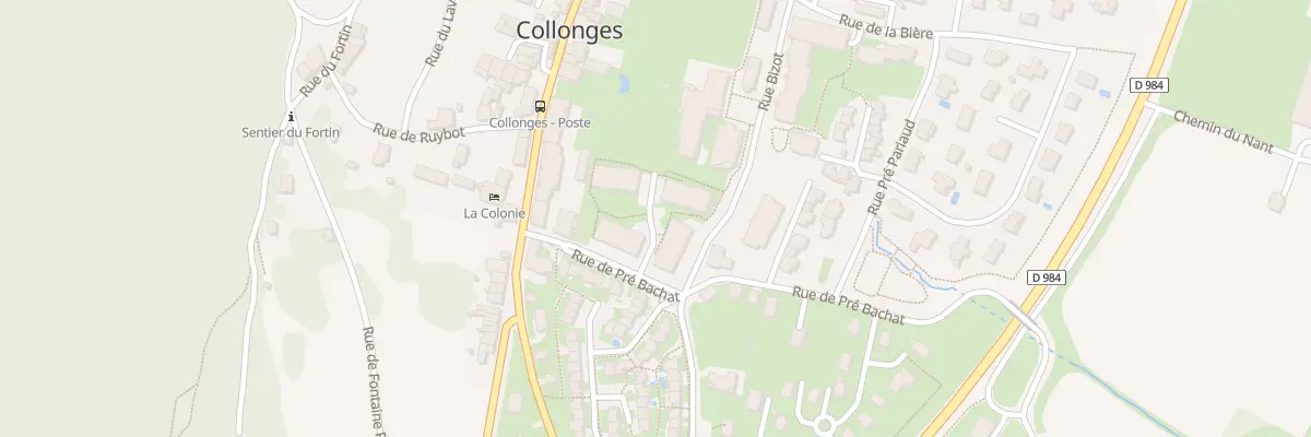 Plan du 107 Rue de Pré Bachat à Collonges