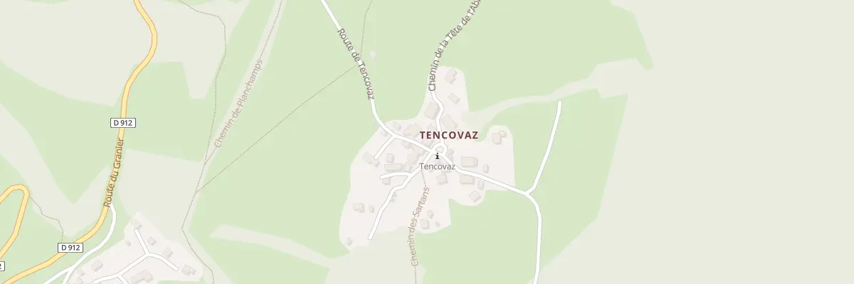 Plan du 5020 Tencovaz à Entremont-le-Vieux