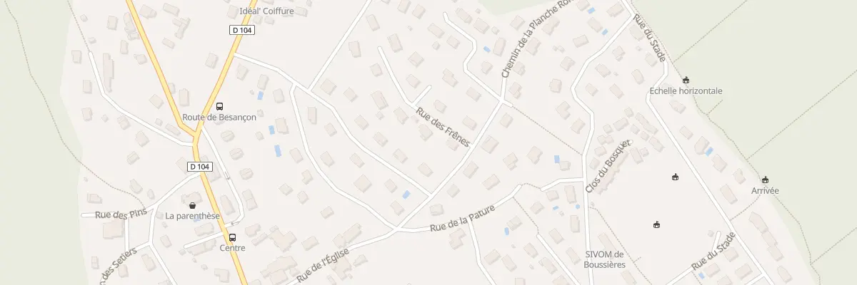 Plan du 3 Rue des Frênes à Boussières