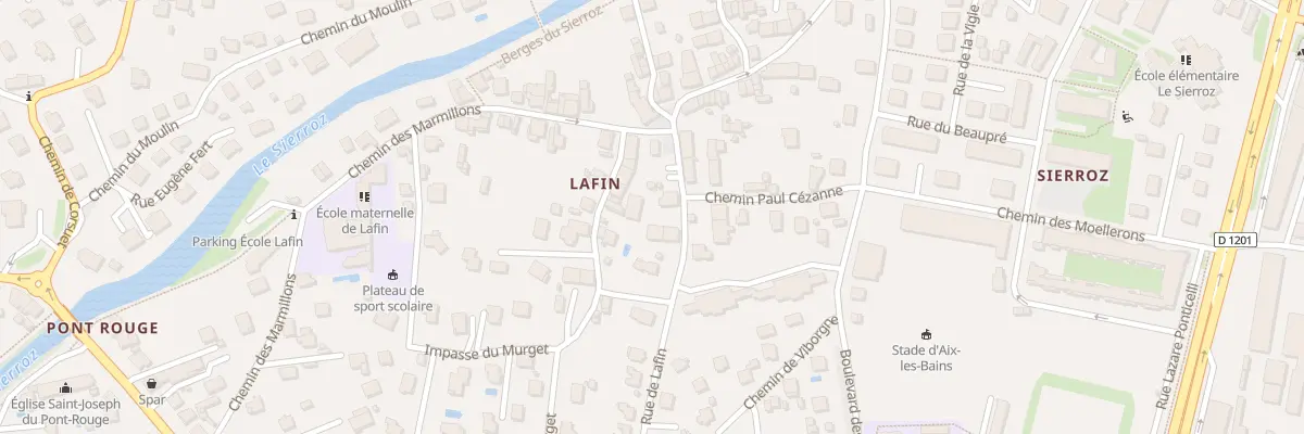 Plan du 61 Rue de Lafin à Aix-les-Bains