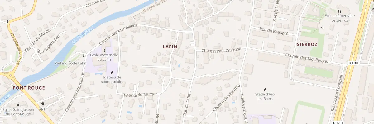 Plan du 55 Rue de Lafin à Aix-les-Bains