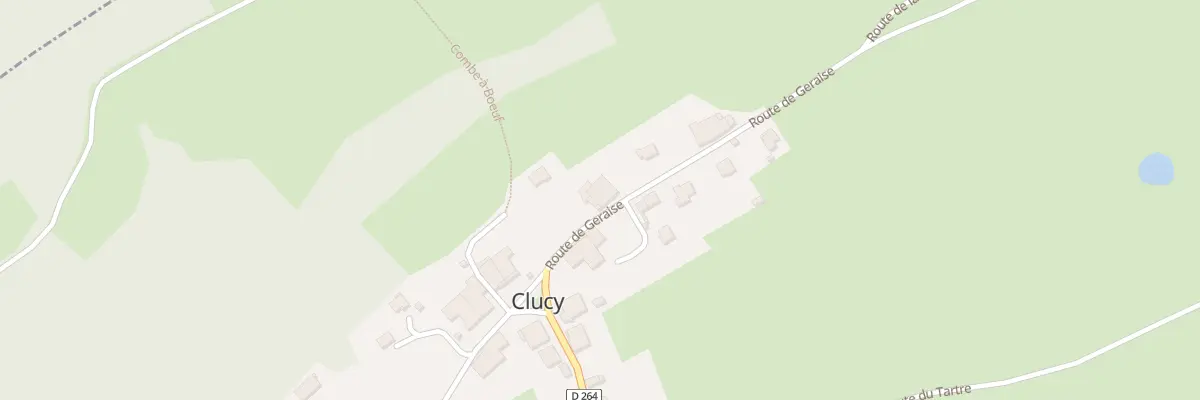Plan du 1 Rue de Geraise à Clucy