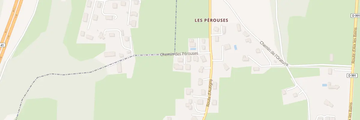 Plan du 71 Che des Perouses à Sonnaz