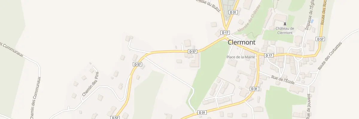 Plan de Au Coudex à Clermont