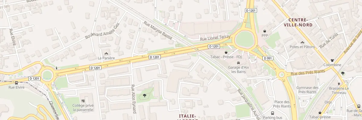 Plan du 25 Bd Mal de Lattre de Tassigny à Aix-les-Bains