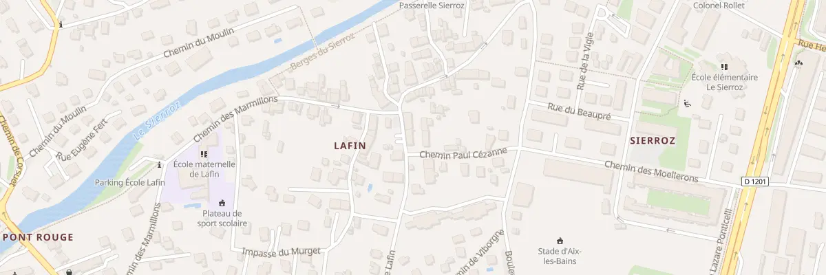 Plan du 58 Rue de Lafin à Aix-les-Bains