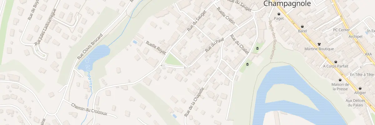 Plan du 26 Rue du Pavé à Champagnole