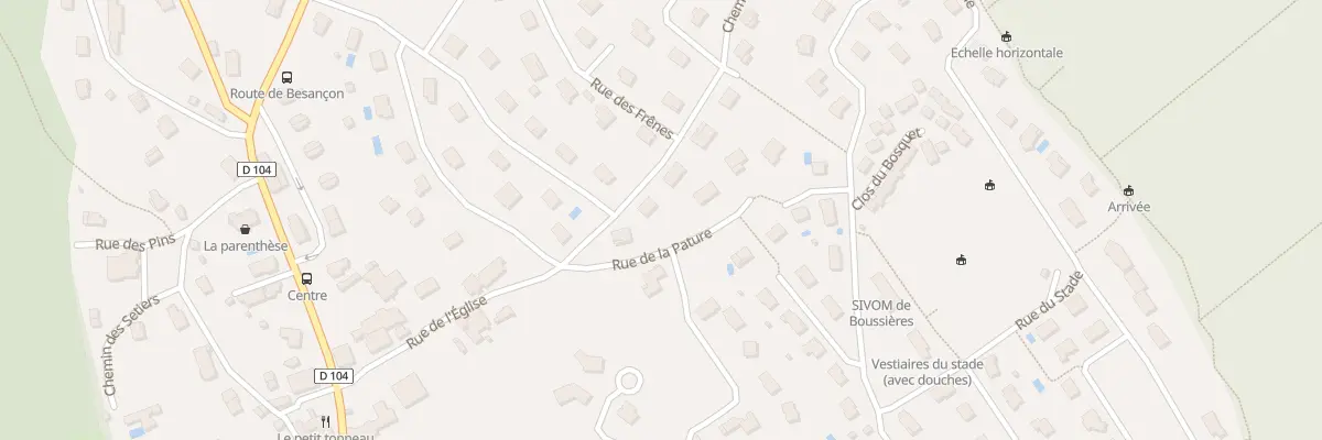 Plan du 3 Rue de la Pature à Boussières