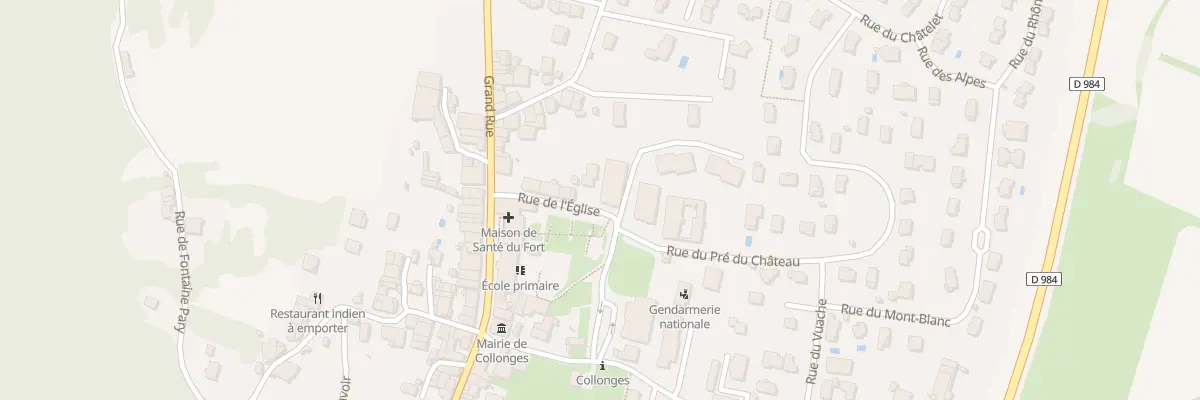 Plan du 95 Rue de l’Eglise à Collonges