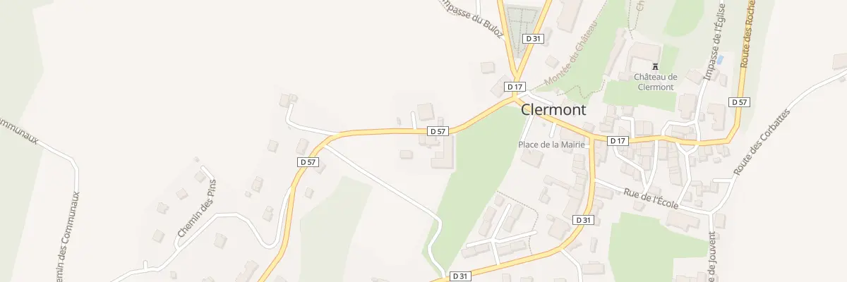 Plan du 105 Rte de Droisy à Clermont