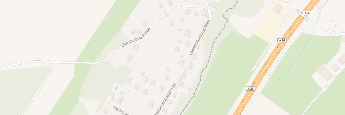Plan du 10A Che du Grand Mont à Champagney